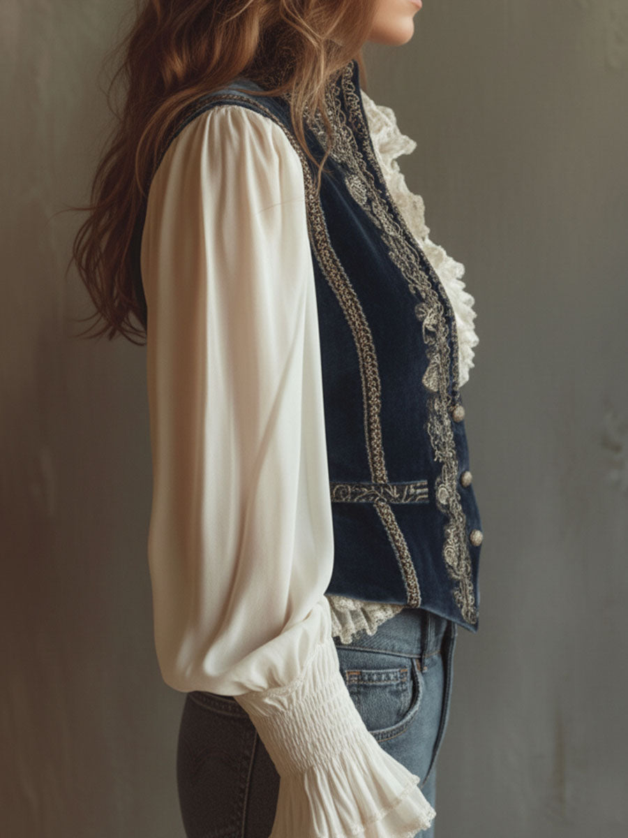 Willa London™ | Baroque Elegance Velvet Vest