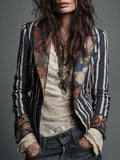 Willa London™ | Bohemian Floral Stripe Blazer