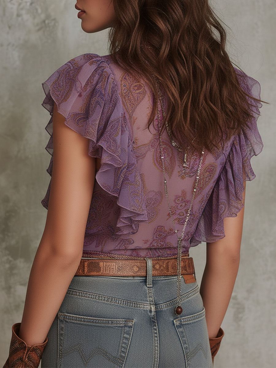 Willa London™ | Bohemian Dream Chiffon Blouse