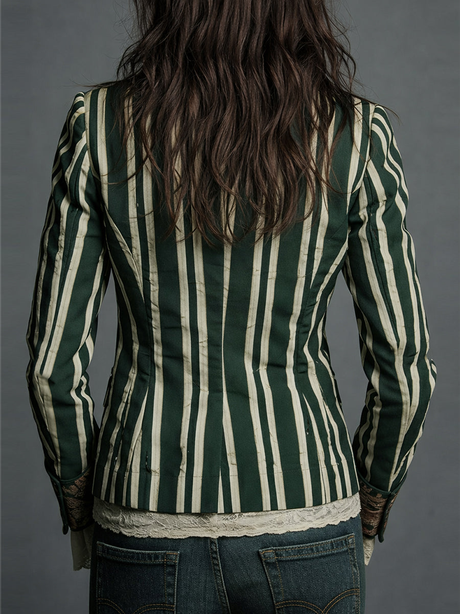 Willa London™ | Bohemian Floral Stripe Blazer