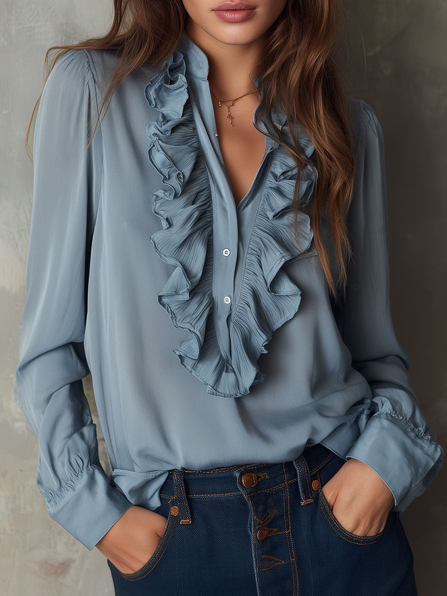 Willa London™ | Celestial Ruffle Blouse