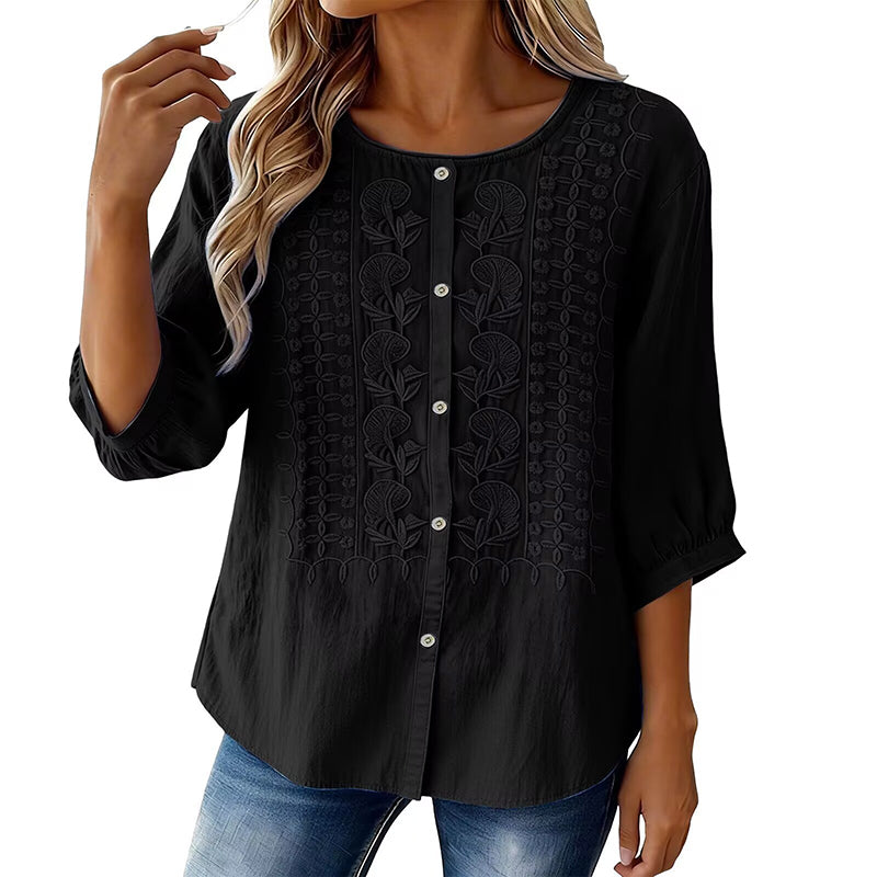 Willa London™ | Artisan Floral Blouse