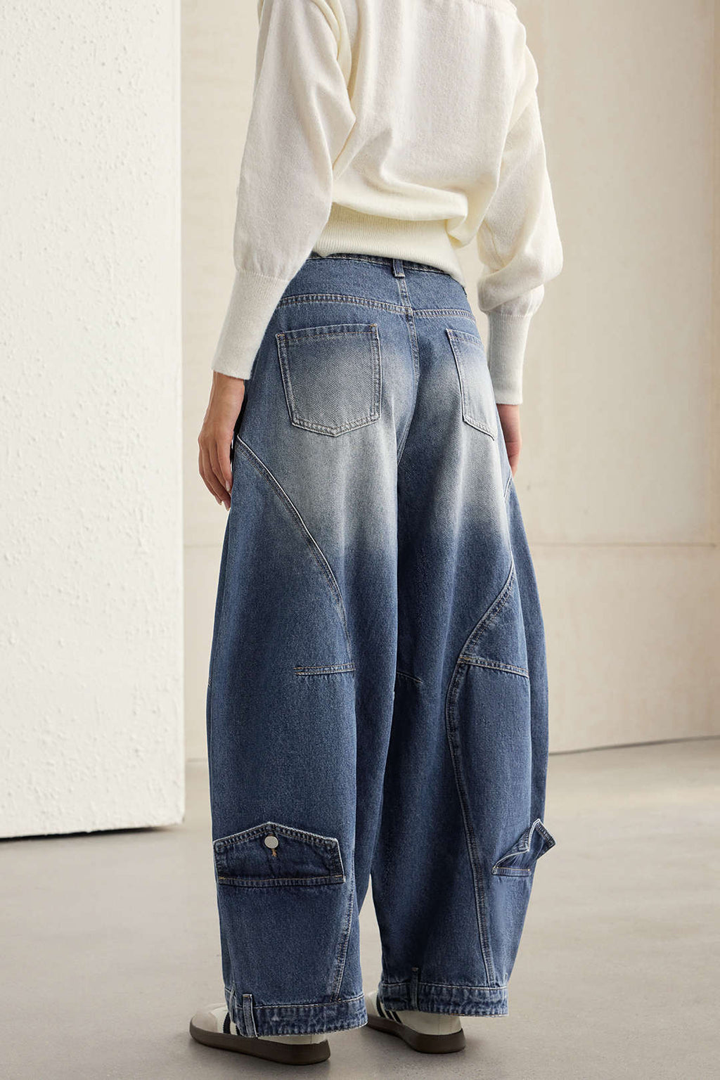 Willa London™ | Luxe Barrel Denim Trousers