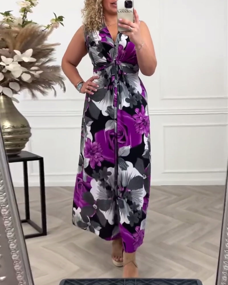 Willa London™ | Floral Elegance Maxi Dress