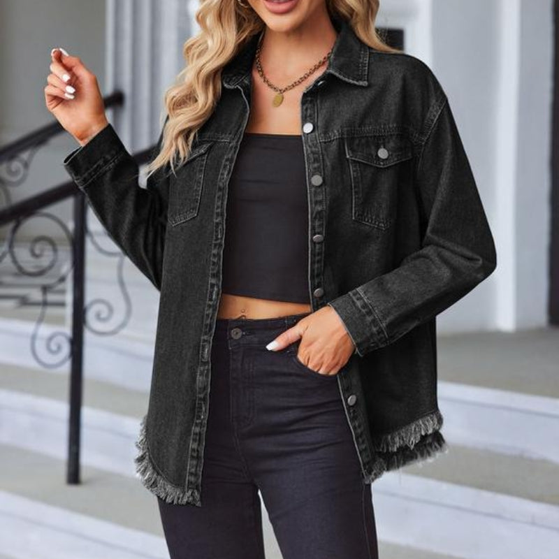 Willa London™ | Rebel Fray Denim Jacket