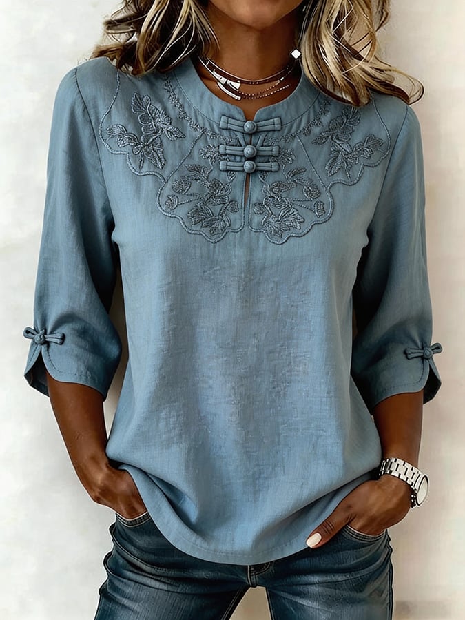 Willa London™ | Serene Embroidered Top