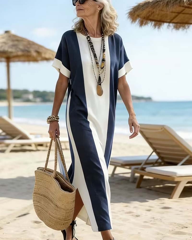Willa London™ | Serene Stripes Midi Dress