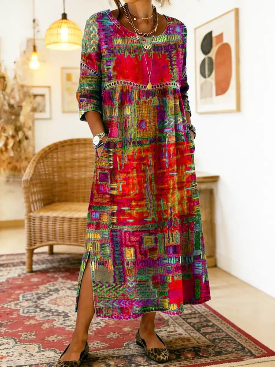Willa London™ | Ethereal Patchwork Denim Dress