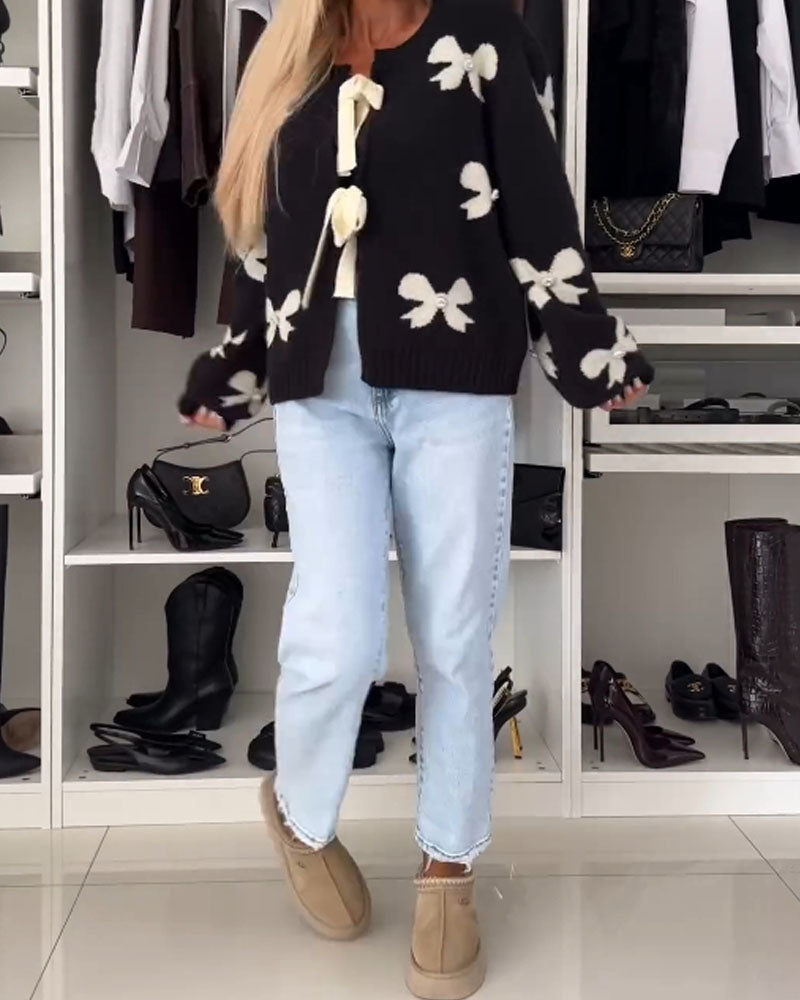 Willa London™ | Elegant Bow Cardigan