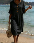 Willa London™ | Serene Denim A-Line Dress