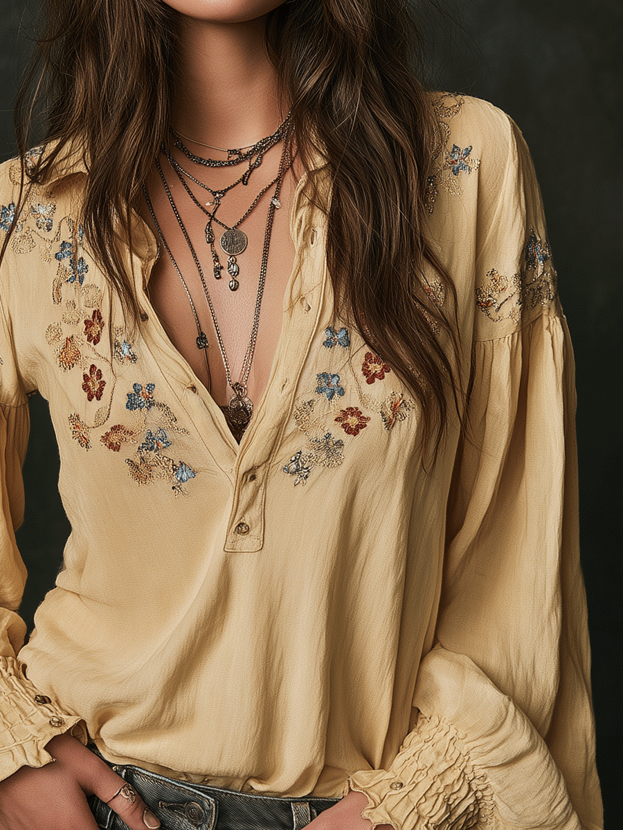 Willa London™ | Summer Blossom Cotton Shirt