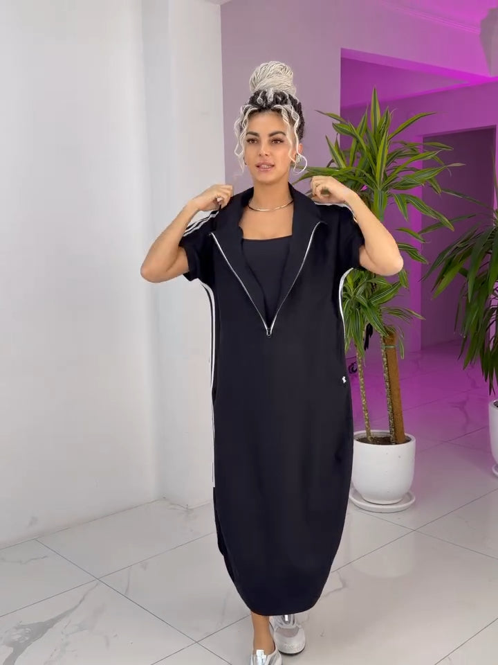 Willa London™ | Luxe Sport Chic Maxi Dress