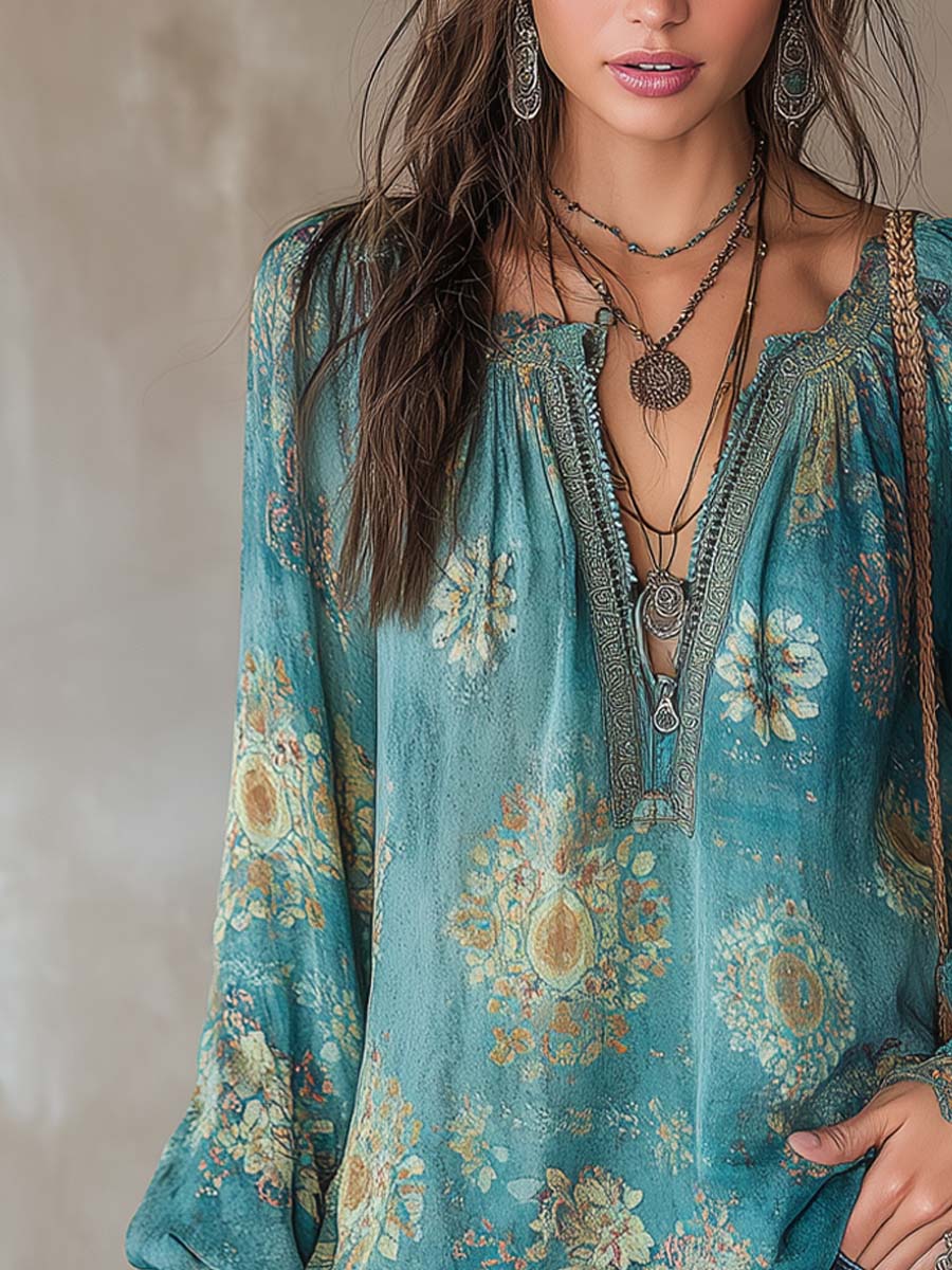 Willa London™ | Ethereal Lace Floral Blouse