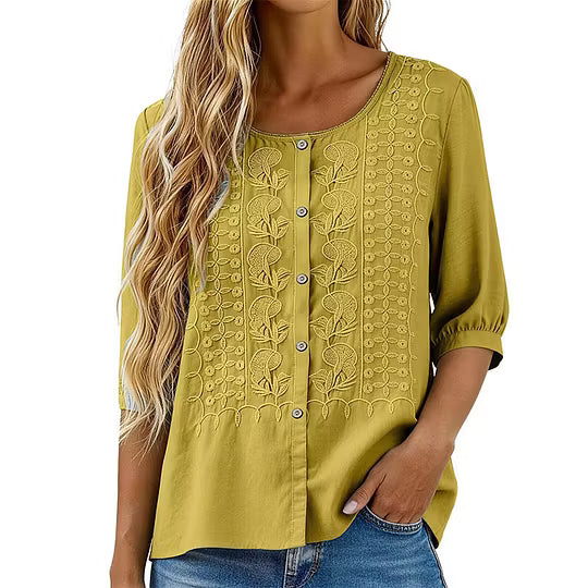 Willa London™ | Artisan Floral Blouse