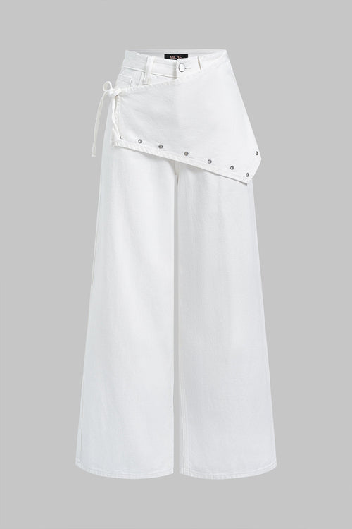 Willa London™ | Asymmetrical Denim Elegance Pants