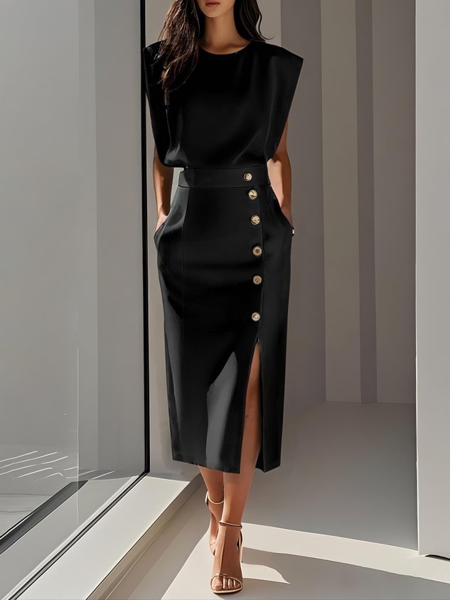 Willa London™ | Serene Elegance Midi Dress