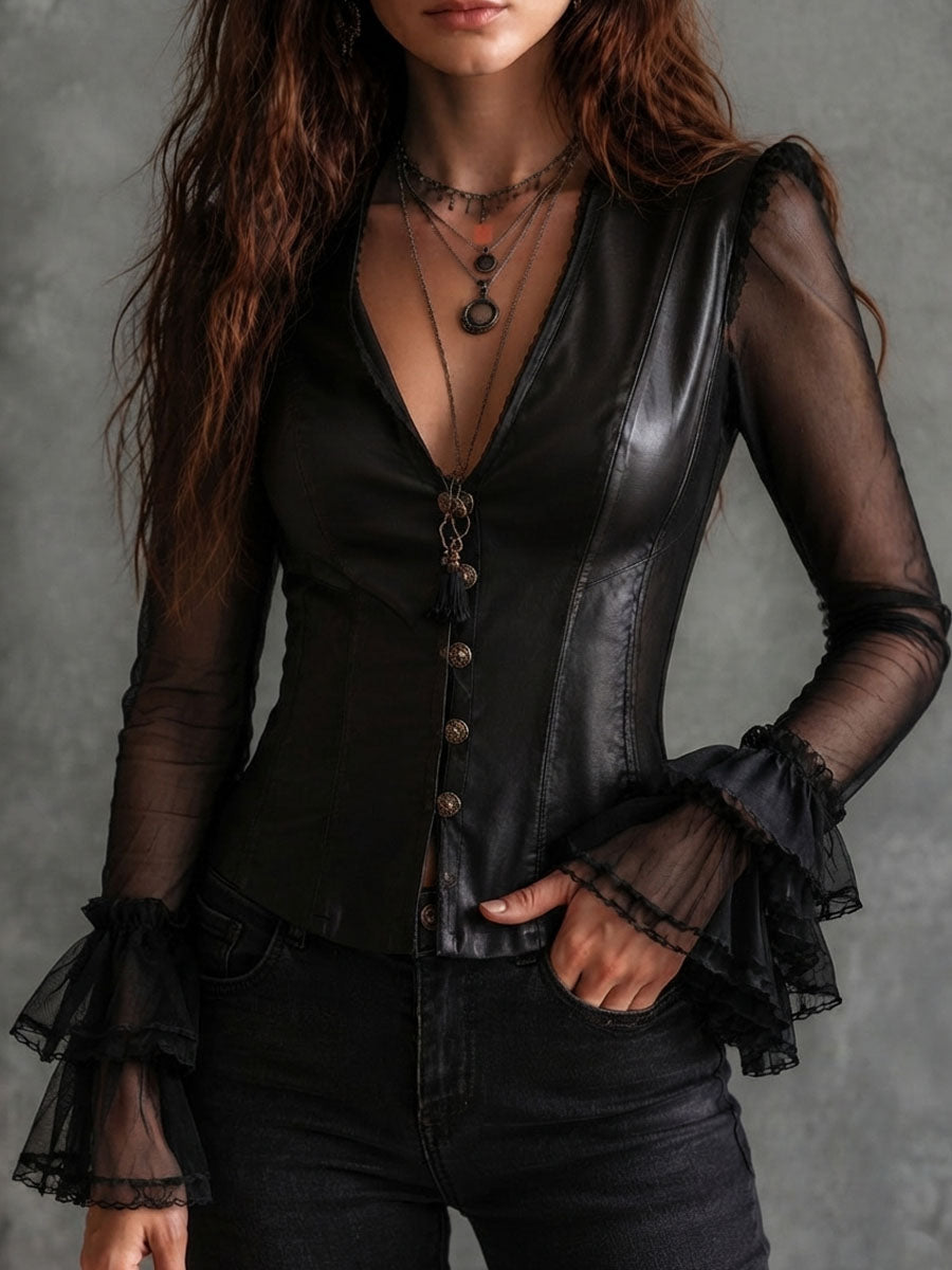 Willa London™ | Midnight Siren Corset Blouse