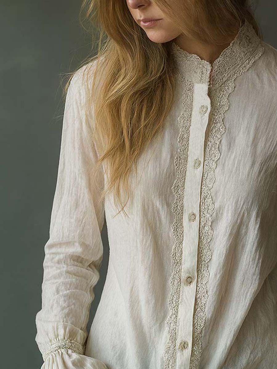 Willa London™ | Vintage Lace Elegance Blouse