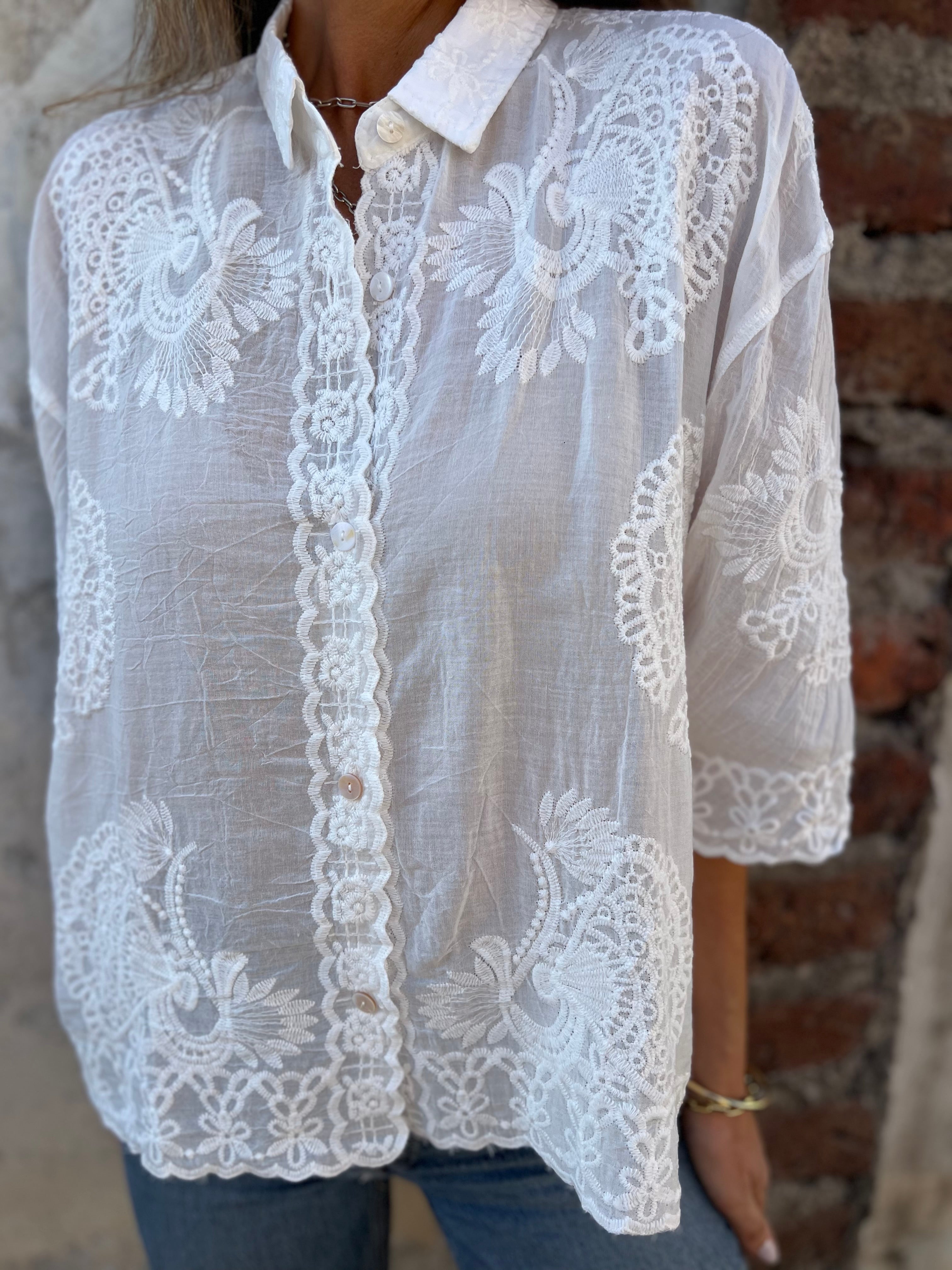 Willa London™ | Lace Elegance Blouse