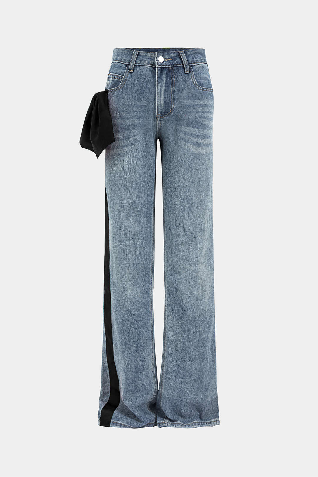 Willa London™ | Bow Elegance Straight Leg Jeans