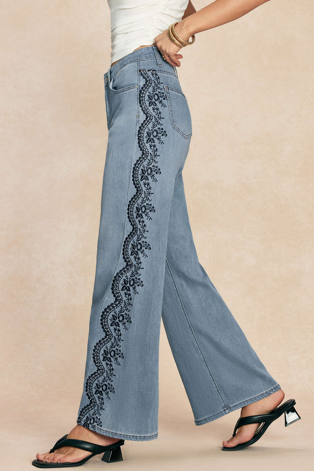 Willa London™ | Heritage Embroidered Denim Jeans