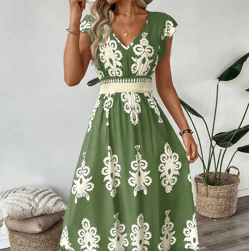 Willa London™ | Baroque Elegance Maxi Dress