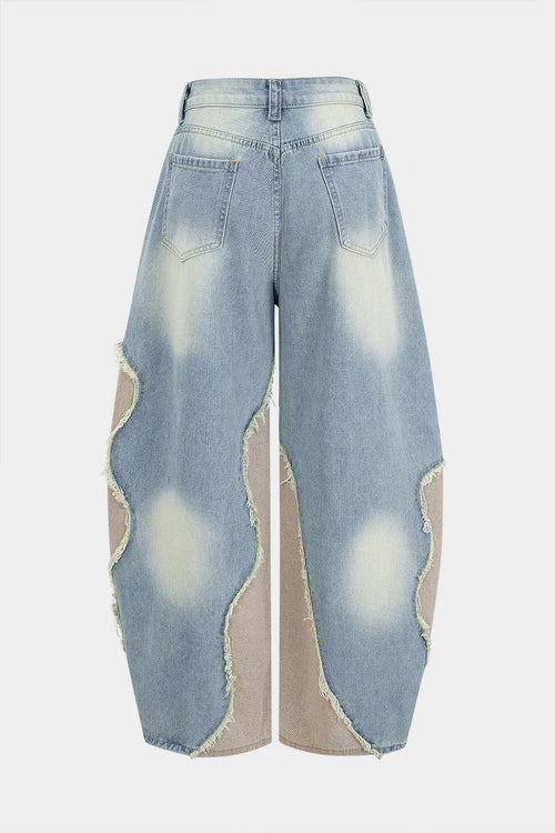 Willa London™ | Artisan Patchwork Denim Jeans