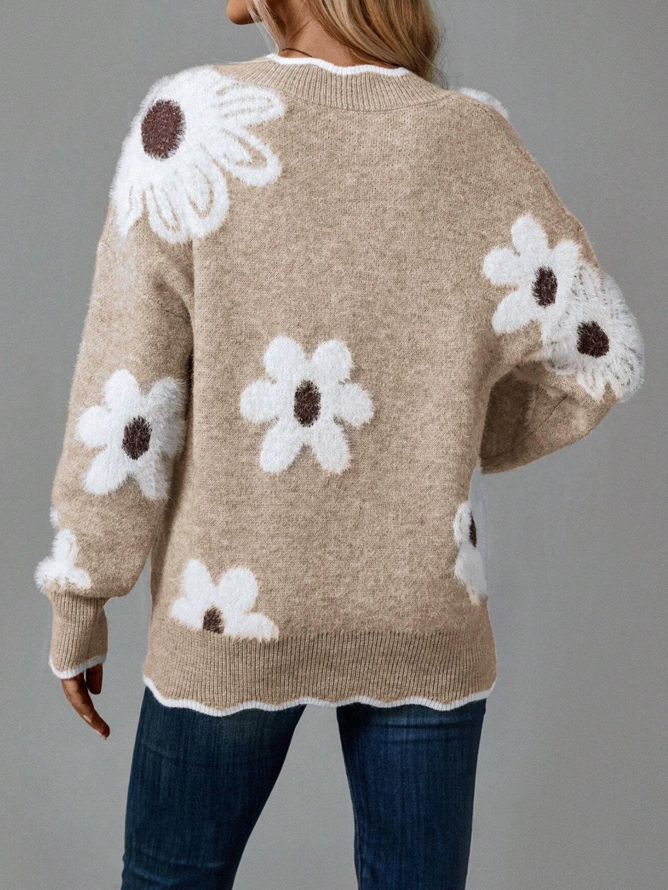 Willa London™ | Odette Floral Elegance Sweater