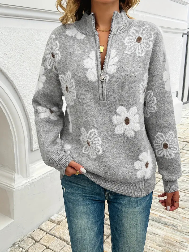 Willa London™ | Floral Elegance Sweater