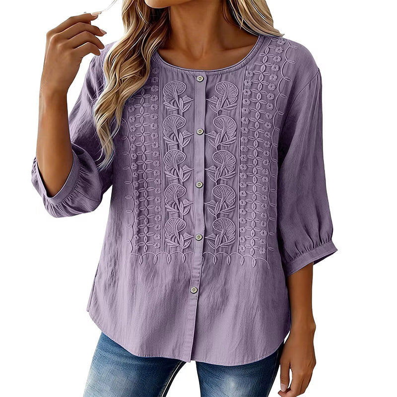 Willa London™ | Artisan Floral Blouse