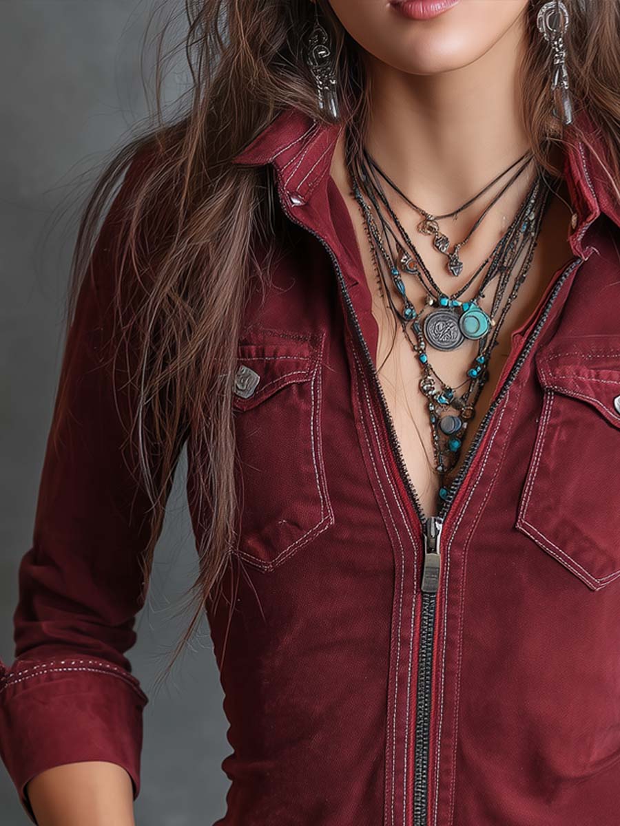 Willa London™ | Heritage Distressed Denim Shirt