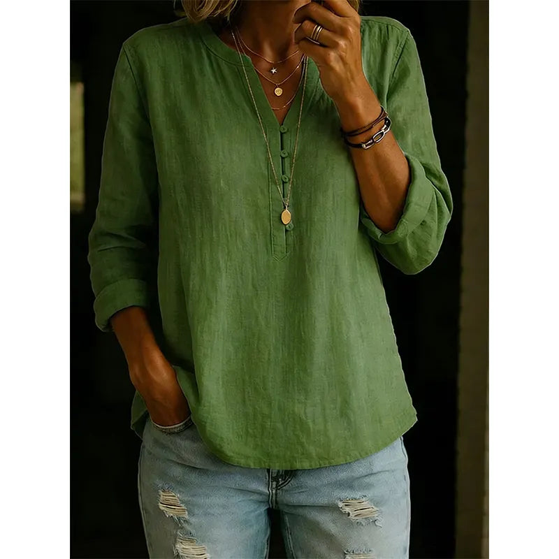 Willa London™ | Serene V-Neck Blouse
