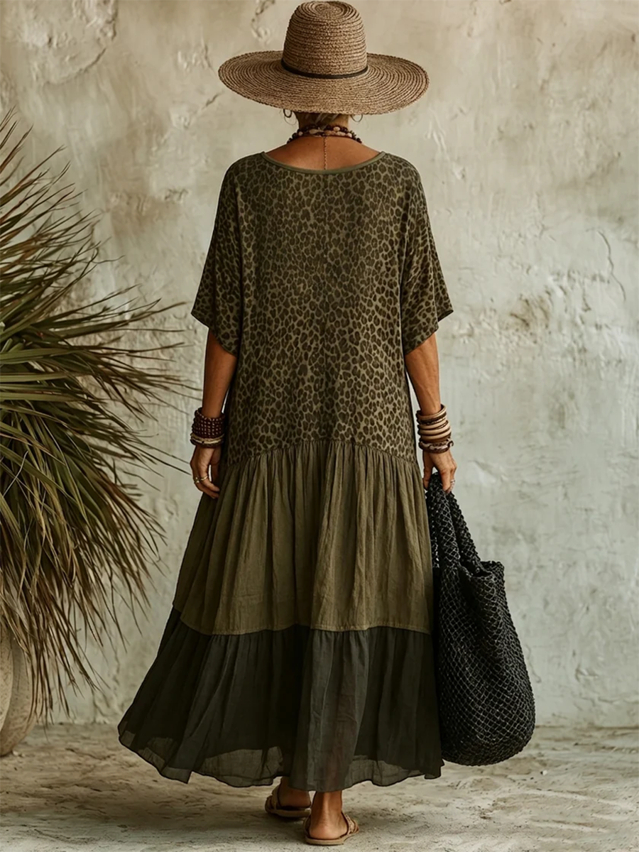 Willa London™ | Seraphine Leopard Midi Dress