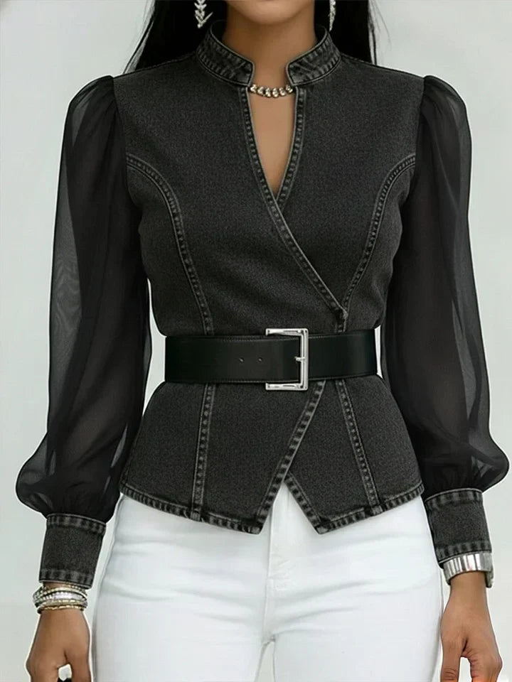 Willa London™ | Elegant Denim Chemisier