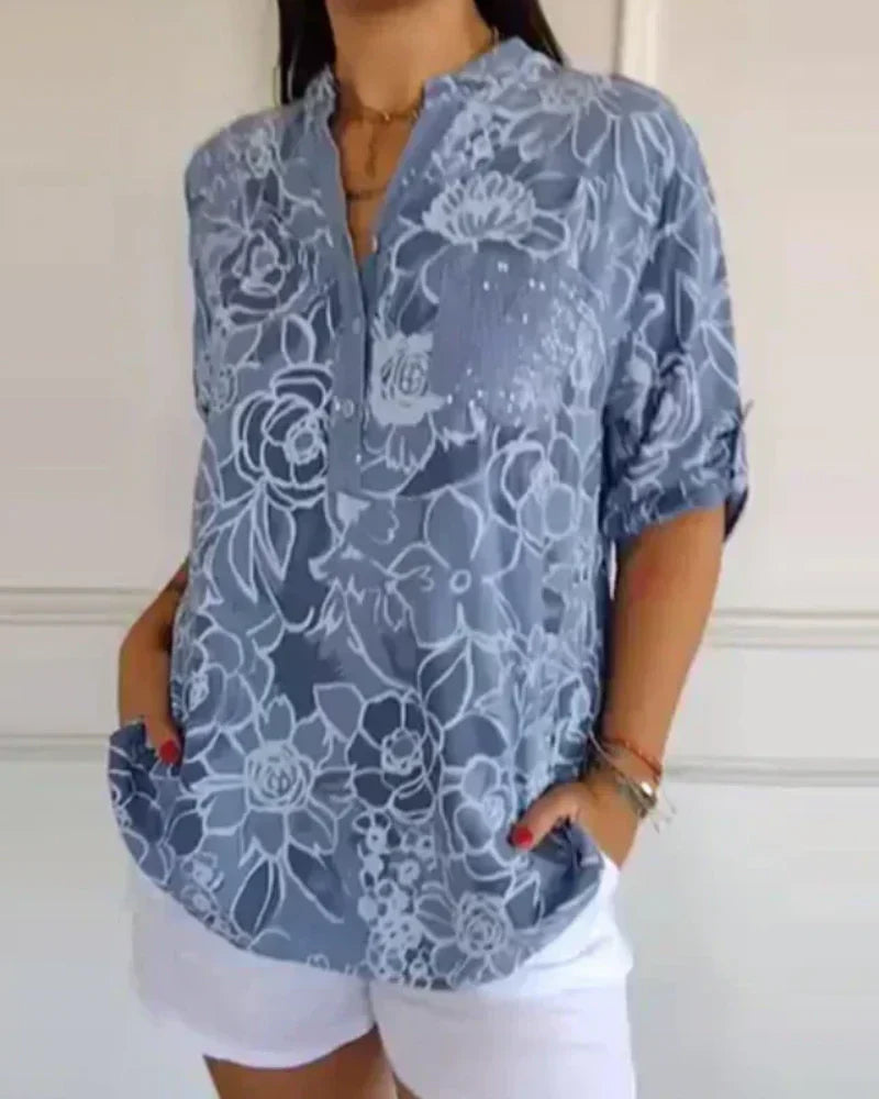 Willa London™ | Floral Elegance Blouse