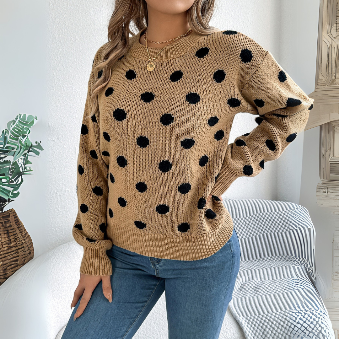 Willa London™ | Dotted Elegance Knit Pullover