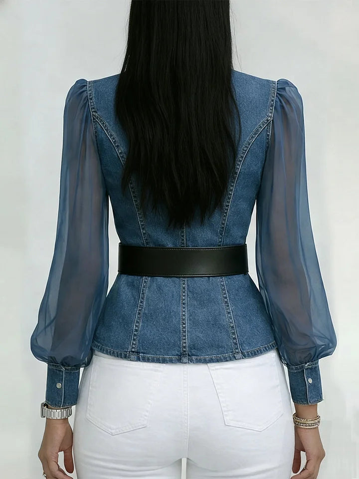 Willa London™ | Elegant Denim Chemisier