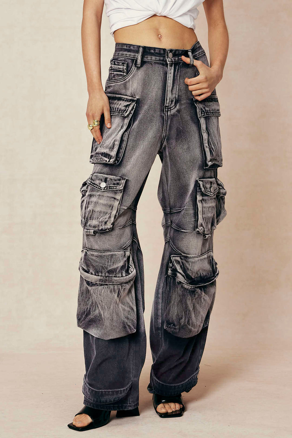 Willa London™ | Urban Elegance Cargo Jeans