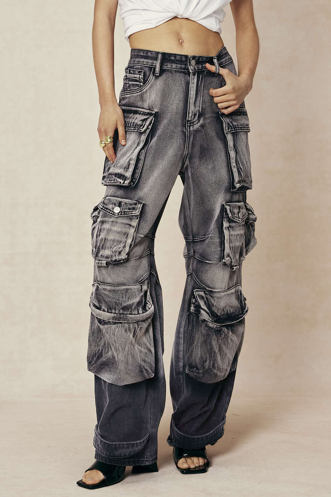 Willa London™ | Urban Elegance Cargo Jeans