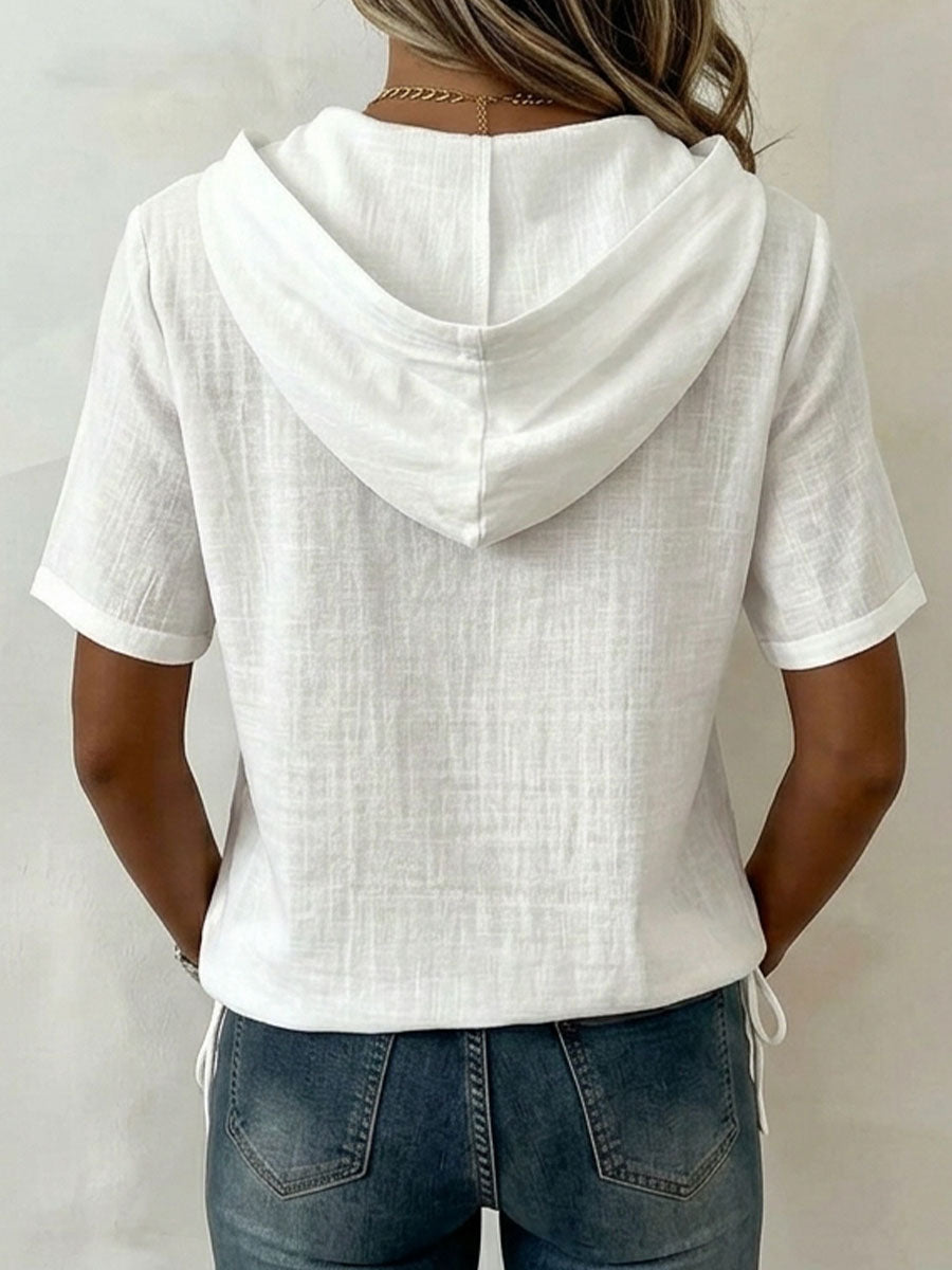 Willa London™ | Breezy Elegance Hoodie Top