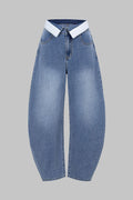 Willa London™ | Luxe Barrel Denim Trousers