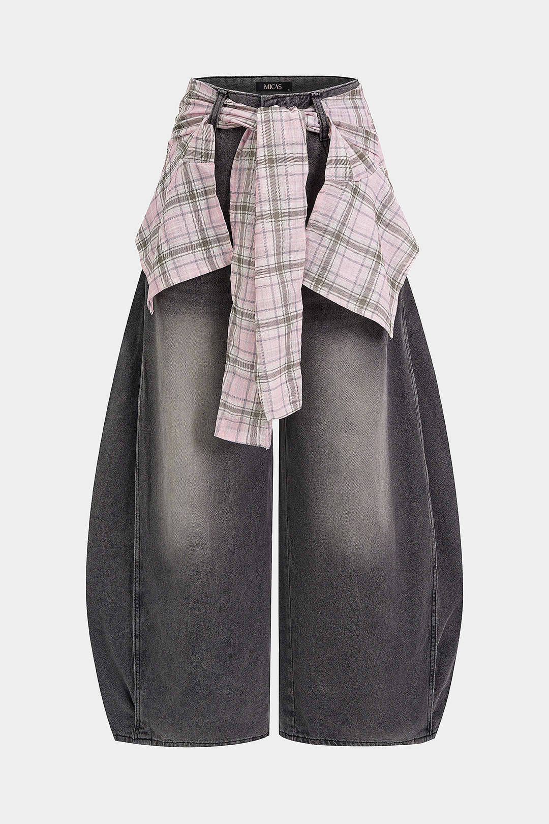 Willa London™ | Heritage Check High-Waist Jeans