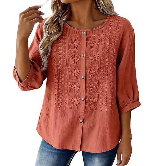 Willa London™ | Artisan Floral Blouse