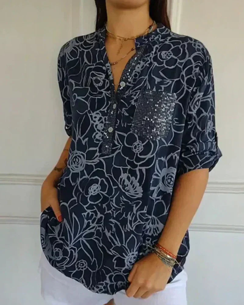 Willa London™ | Floral Elegance Blouse