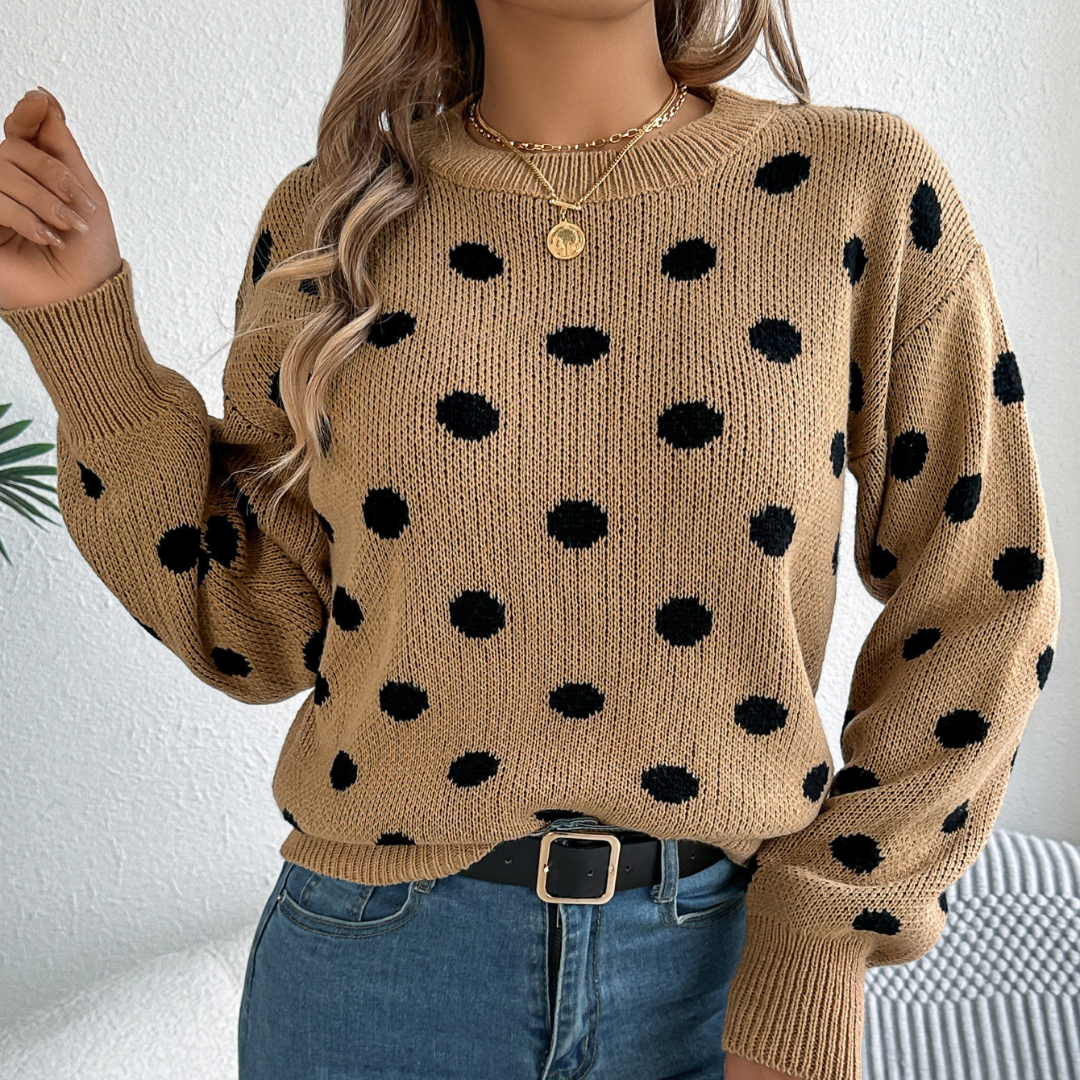 Willa London™ | Dotted Elegance Knit Pullover