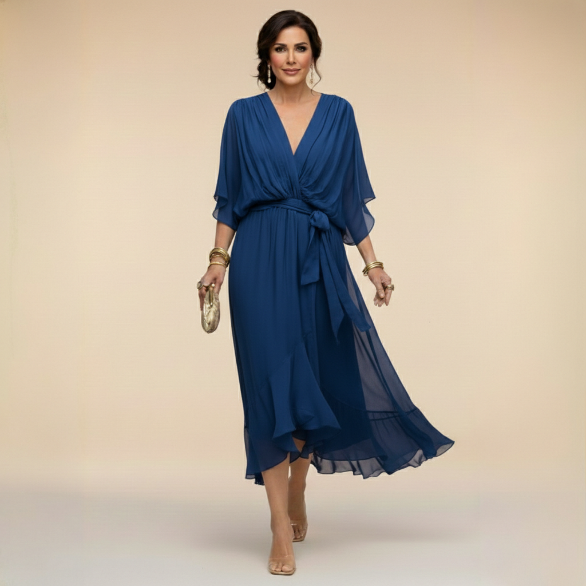 Willa London™ | Serene Elegance Midi Dress