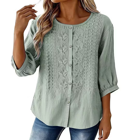 Willa London™ | Artisan Floral Blouse