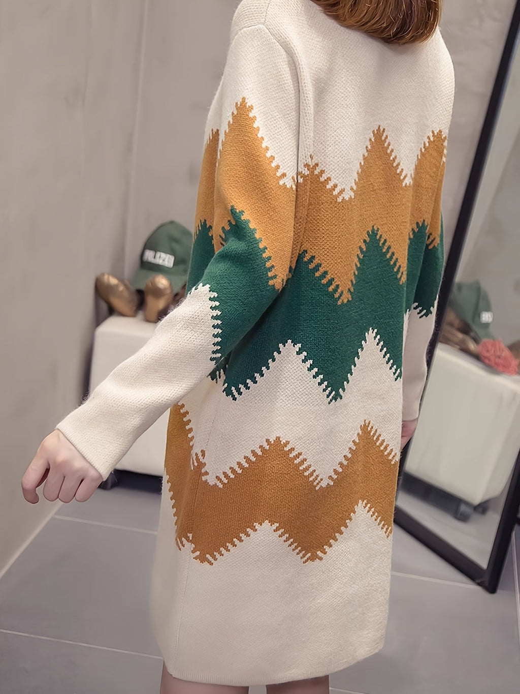 Willa London™ | Mirabelle Chic Colourblock Knit Dress