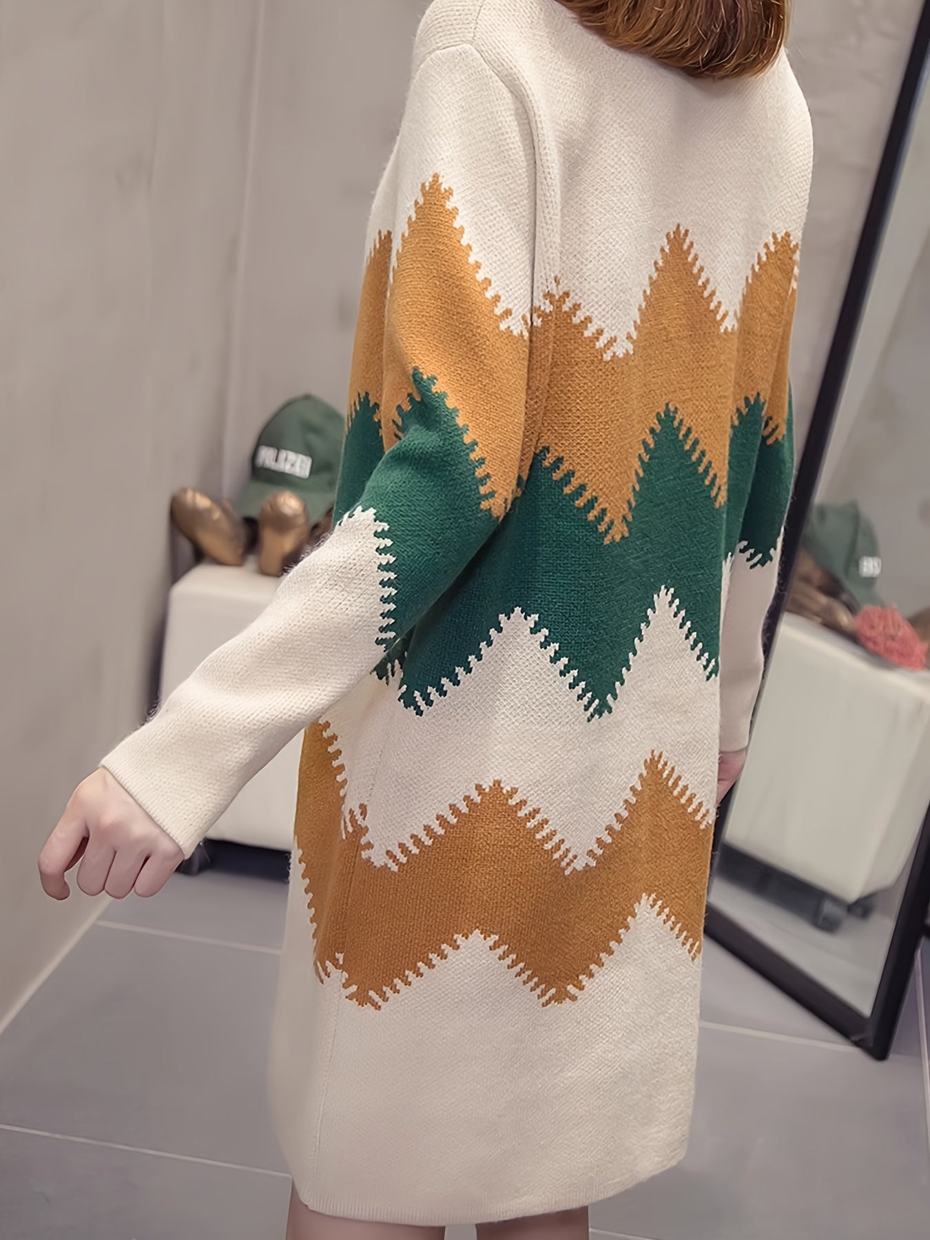 Willa London™ | Mirabelle Chic Colourblock Knit Dress