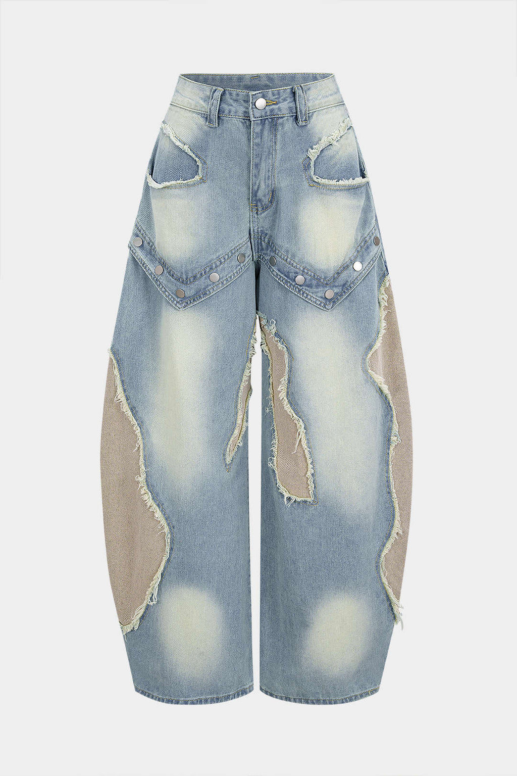 Willa London™ | Artisan Patchwork Denim Jeans